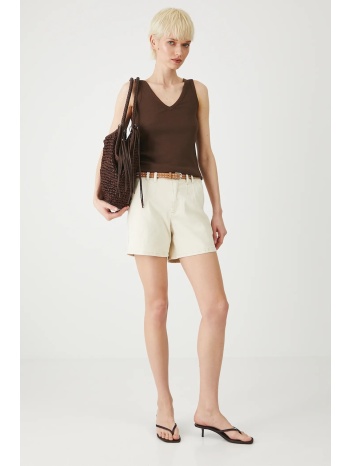 τζιν σορτς medicine χρώμα μπεζ κύριο υλικό 98% βαμβάκι