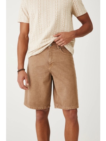 βαμβακερό τζιν σορτς medicine ανδρικά, χρώμα μπεζ κύριο
