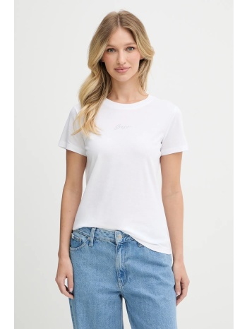 βαμβακερό μπλουζάκι boss orange χρώμα άσπρο, 50545288 100%