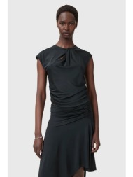 μπλουζάκι allsaints annalie χρώμα: μαύρο, w191jc κύριο υλικό: 95% oξικό άλας, 5% ελαστάν
φόδρα: 100%