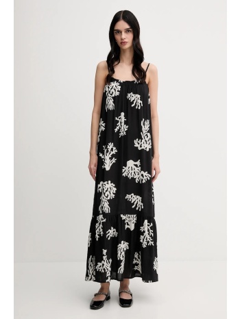 φόρεμα united colors of benetton χρώμα μαύρο, 4vet5v02d