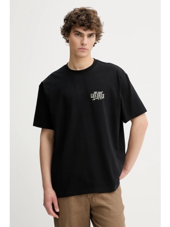 βαμβακερό μπλουζάκι les deux ανδρικό, χρώμα μαύρο, 1000207