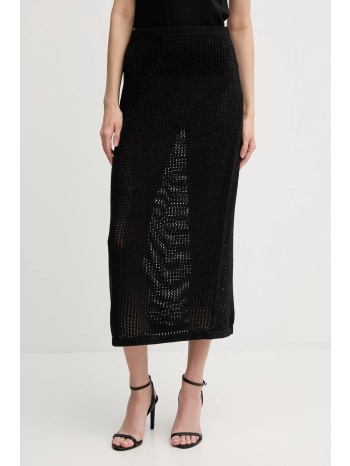 φούστα united colors of benetton χρώμα μαύρο, 11365000b