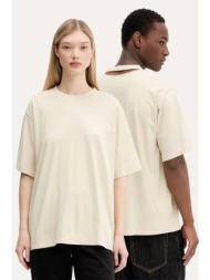 μπλουζάκι camperlab χρώμα: μπεζ, au00035.003 50% οργανικό βαμβάκι, 50% βισκόζη circulose®