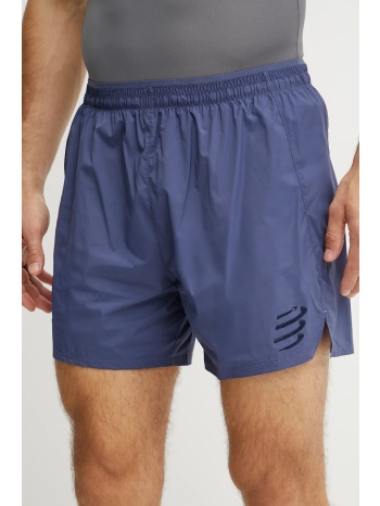 σορτς προπόνησης compressport ανδρικό, χρώμα μπλε, ashm739