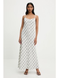 βαμβακερό φόρεμα answear lab χρώμα: γκρι 100% βαμβάκι