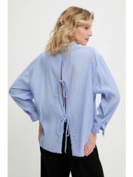 πουκάμισο answear lab χρώμα: μπλε 83% βισκόζη, 17% πολυαμίδιο