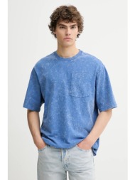 βαμβακερό μπλουζάκι g-star ανδρικό, χρώμα: μοβ, d26031-c756 100% οργανικό βαμβάκι