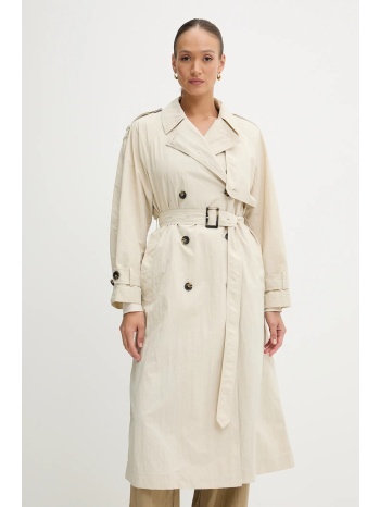 καμπαρντίνα tommy hilfiger χρώμα μπεζ, ww0ww45632 100%