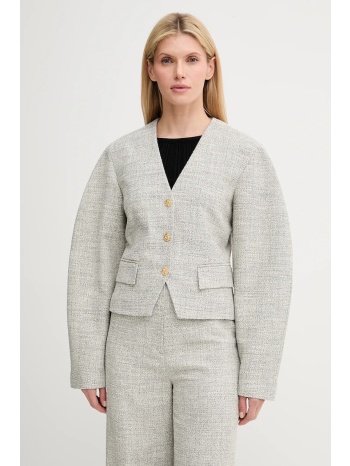 σακάκι nanushka kiyo χρώμα γκρι, nw25ssow30199 κύριο