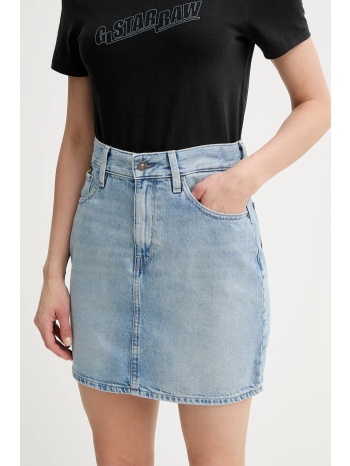 τζιν φούστα g-star χρώμα μπλε, d24387-d932 κύριο υλικό
