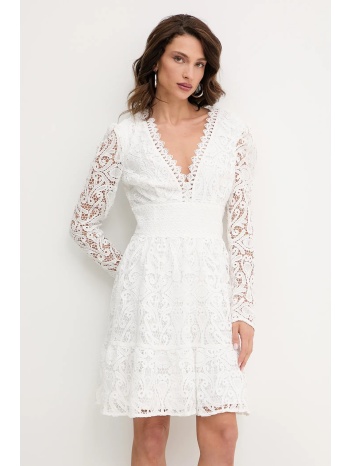 φόρεμα morgan χρώμα άσπρο, rluca 100% πολυεστέρας