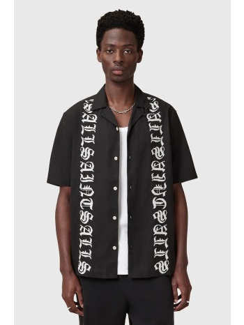 βαμβακερό πουκάμισο allsaints scripture ανδρικό, χρώμα