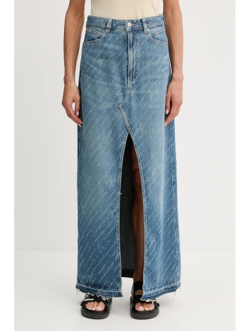 τζιν φούστα boss orange χρώμα μπλε, 50542445 κύριο υλικό