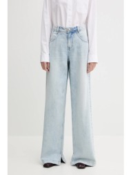 τζιν παντελόνι miss sixty χρώμα: μπλε, 6s2jj30200 44% βαμβάκι, 26% lyocell, 19% κάνναβις, 11% oξικό 