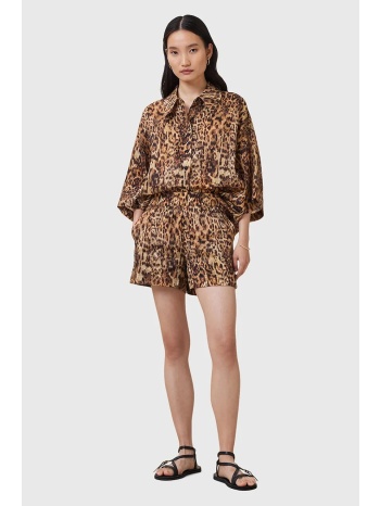 σορτς από μείγμα μεταξιού allsaints charli χρώμα