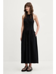 φόρεμα abercrombie & fitch χρώμα: μαύρο, ki159-5488 98% bawega, 2% ελαστάν