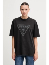 βαμβακερό μπλουζάκι guess originals χρώμα: μαύρο, m5gi10 k8fq4 100% βαμβάκι