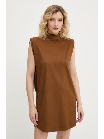 φόρεμα answear lab χρώμα καφέ 93% πολυεστέρας, 7% ελαστάν