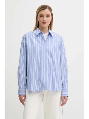 πουκάμισο samsoe samsoe sacatan χρώμα μπλε, f25200085 55%