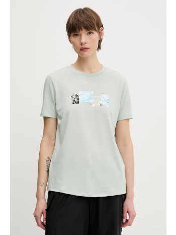 αθλητικό μπλουζάκι mammut mountain χρώμα πράσινο