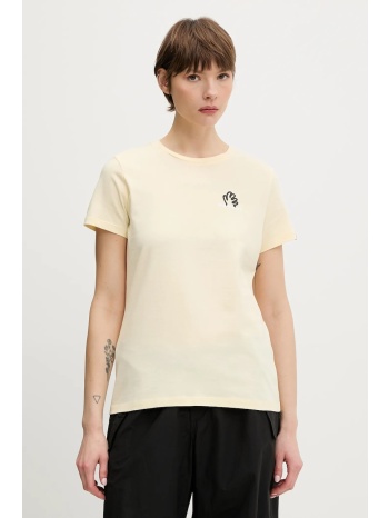 βαμβακερό μπλουζάκι mammut massone χρώμα μπεζ, 1017-05244