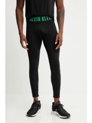 κολάν προπόνησης calvin klein performance ανδρικό, χρώμα: μαύρο, lvgms5l600 79% νάιλον, 21% ελαστάν