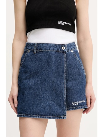 τζιν σορτς karl lagerfeld jeans χρώμα ναυτικό μπλε