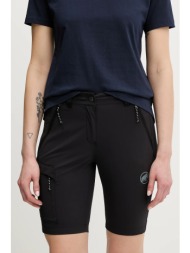 σορτς εξωτερικού χώρου mammut runbold iv χρώμα: μαύρο, 1023-01200 85% πολυαμίδιο, 15% ελαστάν