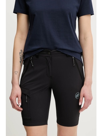 σορτς εξωτερικού χώρου mammut runbold iv χρώμα μαύρο