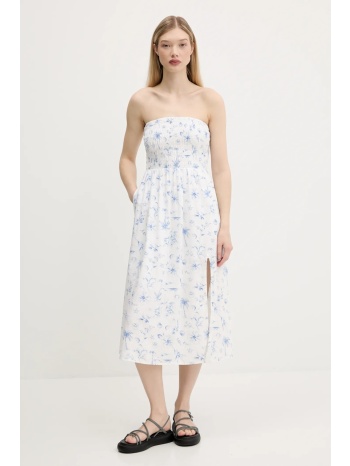 λινό φόρεμα hollister co. χρώμα μπεζ, ki359-1209 κύριο