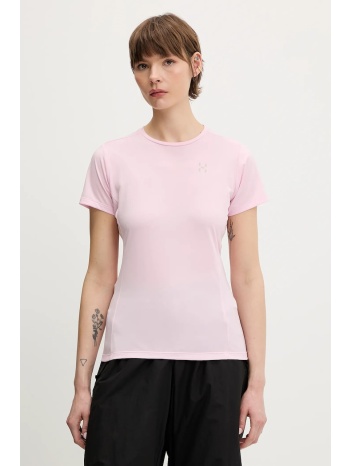 αθλητικό μπλουζάκι haglöfs l.i.m χρώμα ροζ, 607859 100%