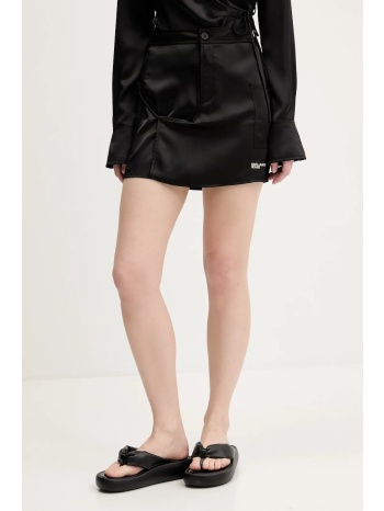 φούστα karl lagerfeld jeans χρώμα μαύρο, a3w12005 100%