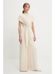 ολόσωμη φόρμα answear lab χρώμα: μπεζ 100% πολυεστέρας