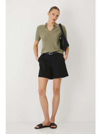 σορτς medicine χρώμα μαύρο 97% βαμβάκι, 3% ελαστάν πλύση