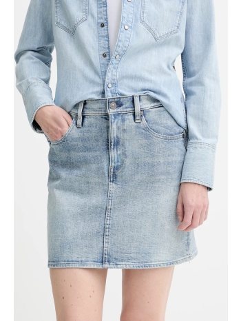 τζιν φούστα g-star χρώμα μπλε, d24387-d930 κύριο υλικό