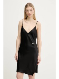 φόρεμα karl lagerfeld jeans χρώμα: μαύρο, a3w13045 100% πολυεστέρας