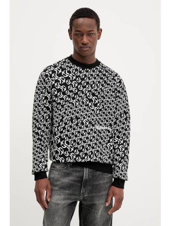 μπλούζα karl lagerfeld jeans χρώμα μαύρο, a3m20068 90%