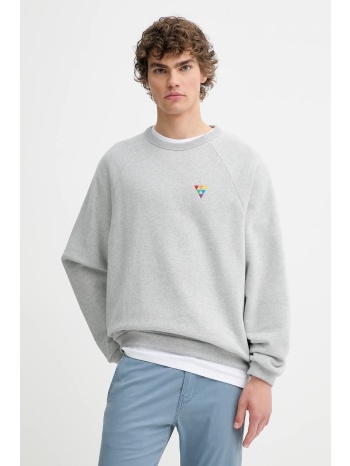 βαμβακερή μπλούζα levi`s pride relaxed crew χρώμα γκρι