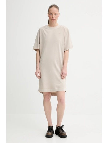 φόρεμα g-star χρώμα μπεζ, d26095-c756 100% οργανικό βαμβάκι