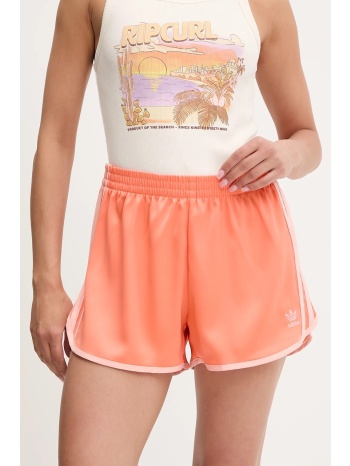 σορτς adidas originals 3-stripes χρώμα πορτοκαλί, jd3122