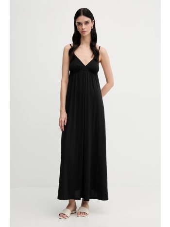 φόρεμα united colors of benetton χρώμα μαύρο, 3q225v00y