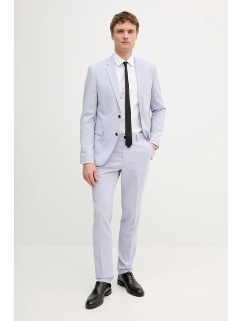 κοστούμι lindbergh χρώμα μπλε, 30-61040 κύριο υλικό 38%