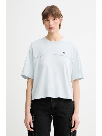 βαμβακερό μπλουζάκι g-star χρώμα μπλε, d26134-336 100%