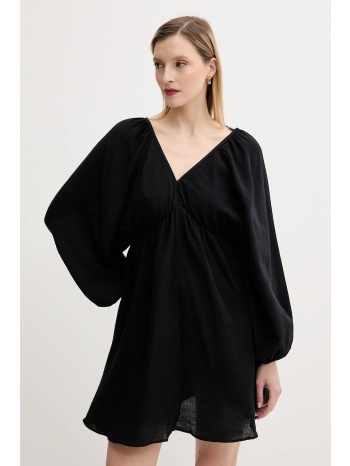 βαμβακερό φόρεμα answear lab χρώμα μαύρο 100% βαμβάκι