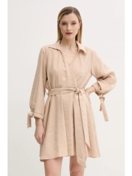 φόρεμα answear lab χρώμα: μπεζ 90% modal, 10% πολυεστέρας