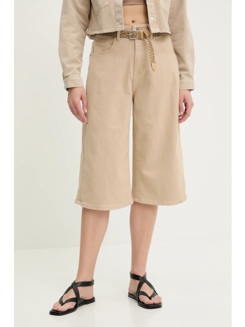 σορτς answear lab χρώμα μπεζ 64% βαμβάκι, 34% πολυεστέρας