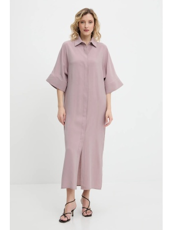 φόρεμα answear lab χρώμα ροζ 80% βισκόζη, 20% πολυεστέρας