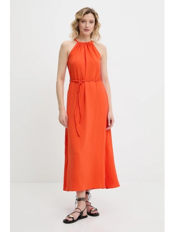 φόρεμα answear lab χρώμα πορτοκαλί 100% πολυεστέρας