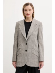 μπλέιζερ με μίγμα μαλλιού ps paul smith χρώμα: γκρι, w2r-424j-t31313 κύριο υλικό: 41% βισκόζη, 29% μ